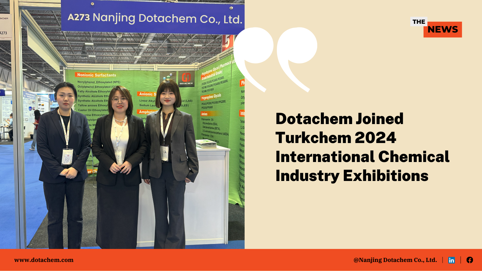 Dotachem presenta alla fiera internazionale della chimica TURKCHEM Eurasia 2024