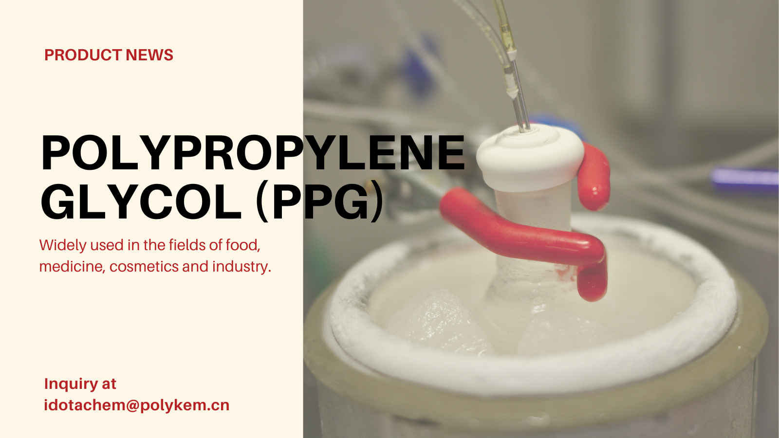 Glicole polipropilene (PPG): una soluzione polimerica multifunzionale per applicazioni industriali