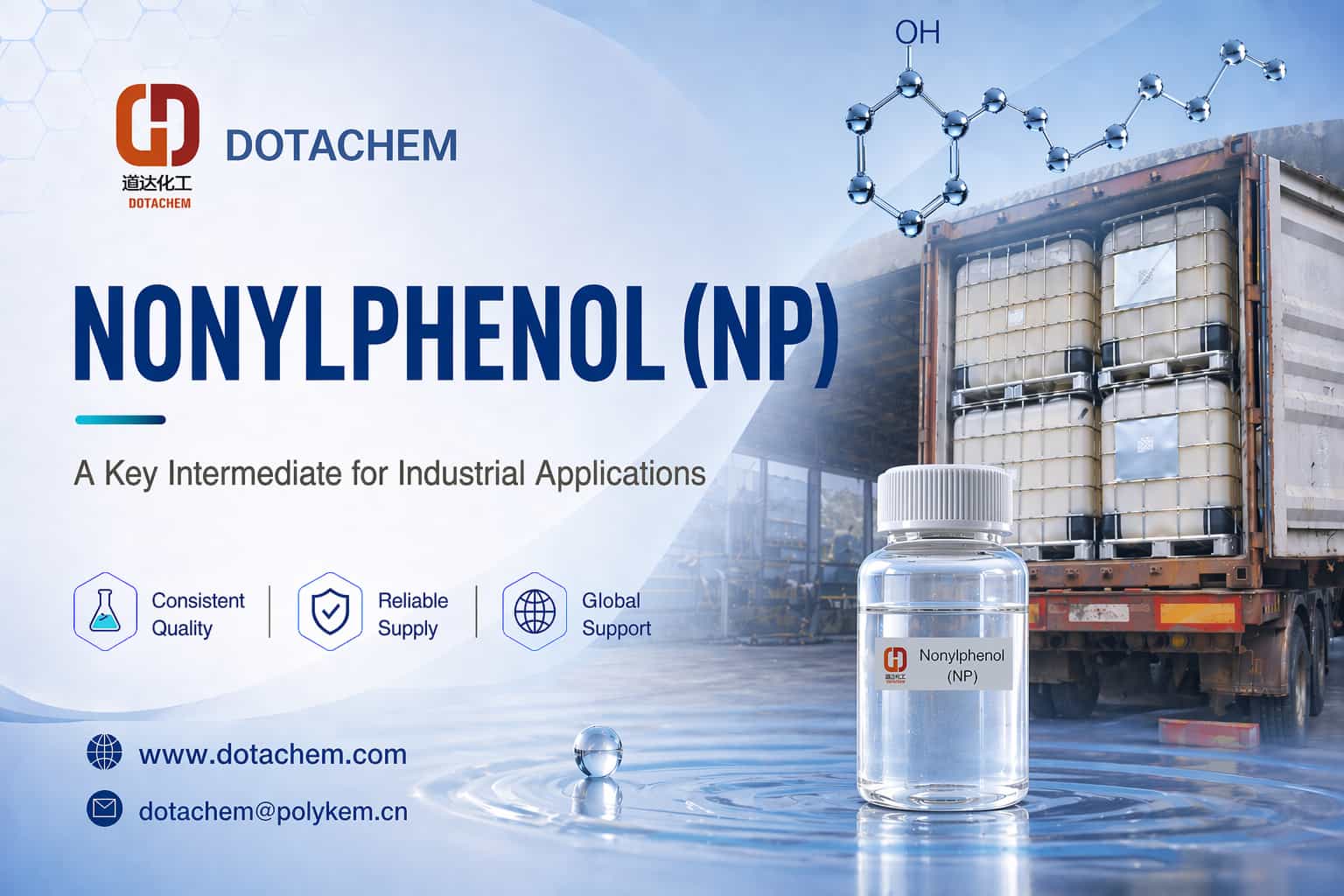 Dotachem Nonilfenolo (NP): un intermedio chiave per applicazioni industriali